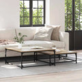 Table Basse 2 Pcs Bois Robuste - www.minichezmoi.com