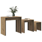 Table Basse 3 Pcs Bois Robuste - www.minichezmoi.com