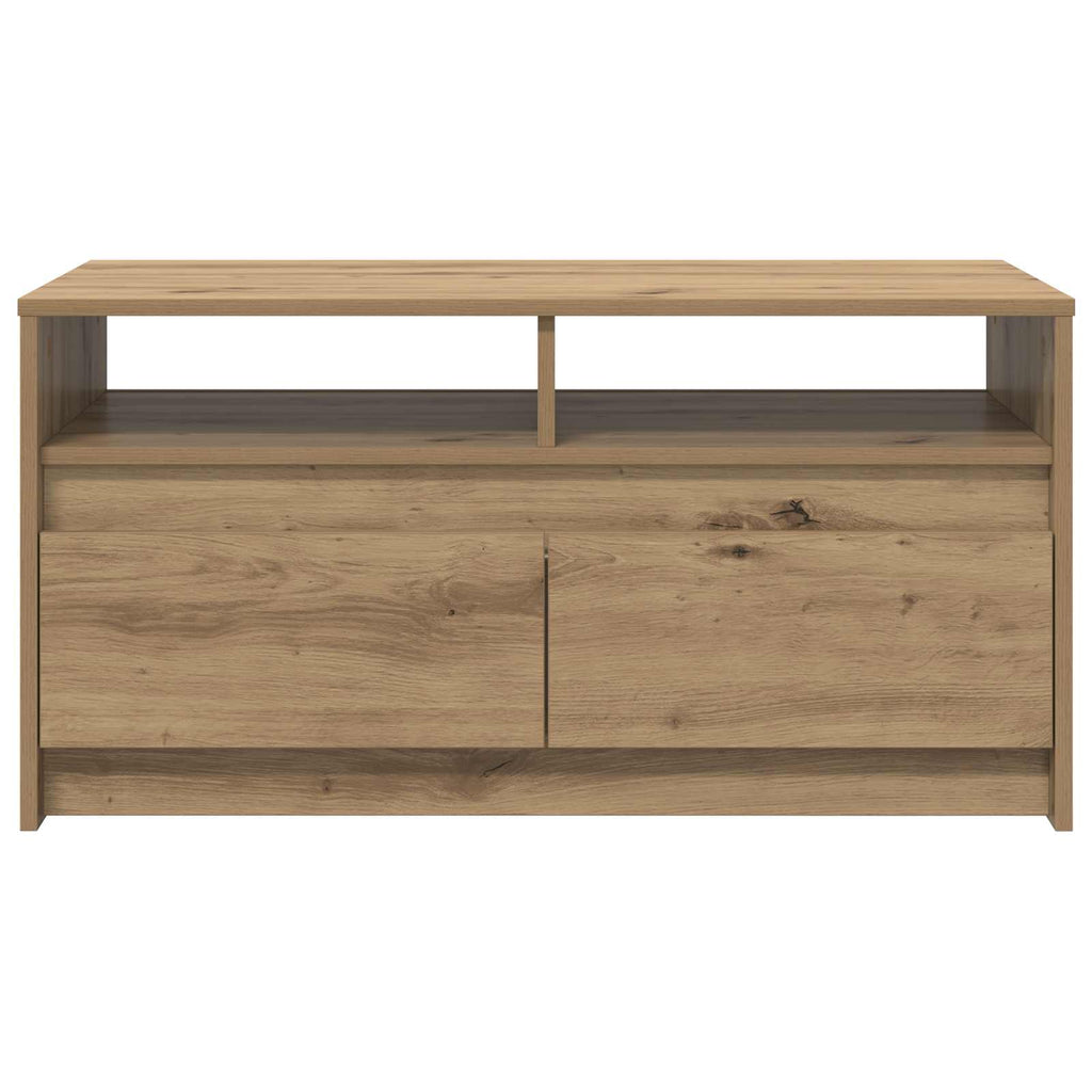 Table Basse Chêne Artisan 90 X 50 X 45 Cm Bois Robuste - www.minichezmoi.com