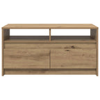 Table Basse Chêne Artisan 90 X 50 X 45 Cm Bois Robuste - www.minichezmoi.com