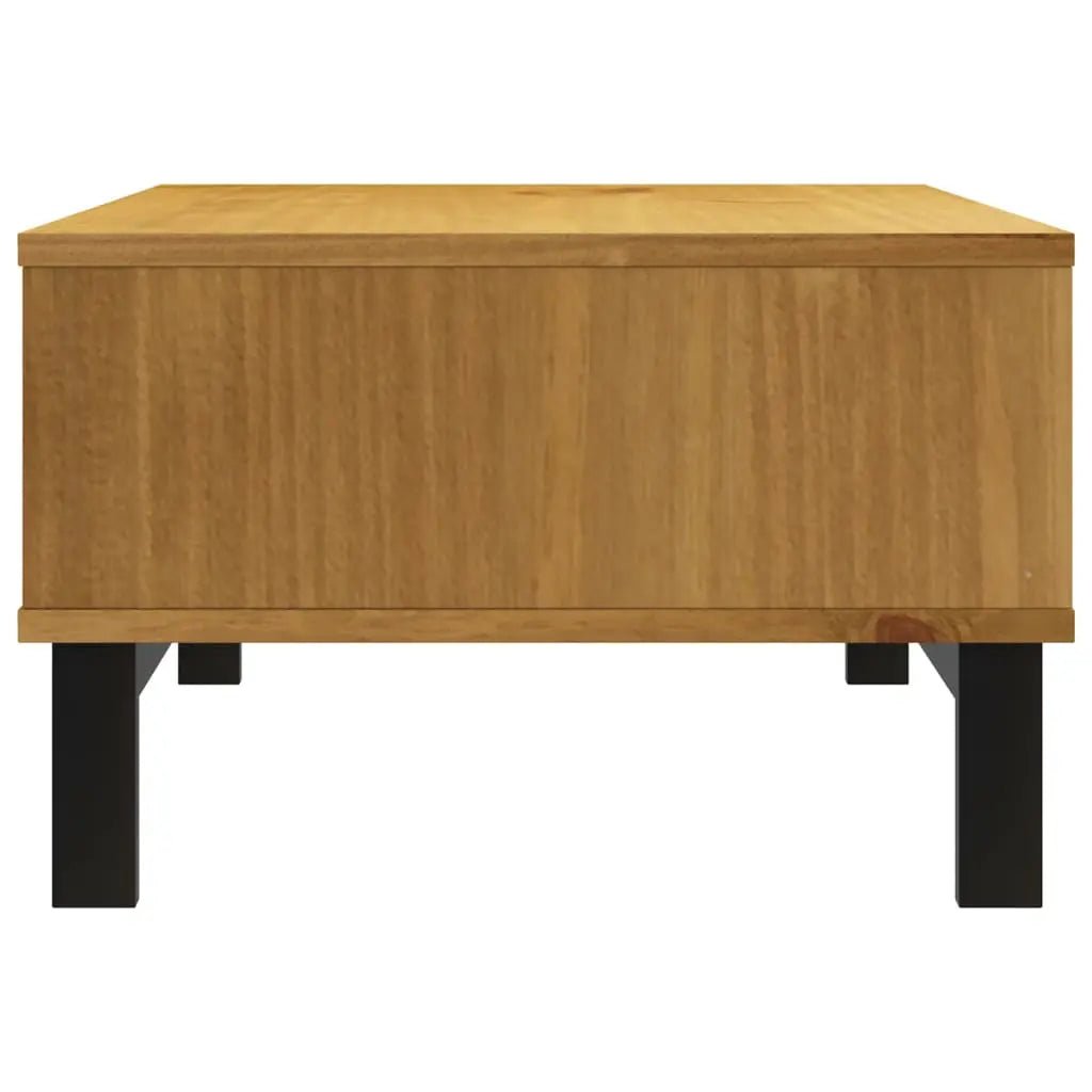 Table Basse Flam 100X50X32,5 Cm Bois De Pin Massif Vert Et Blanc - www.minichezmoi.com