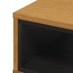 Table Basse Flam 100X50X32,5 Cm Bois De Pin Massif Vert Et Blanc - www.minichezmoi.com