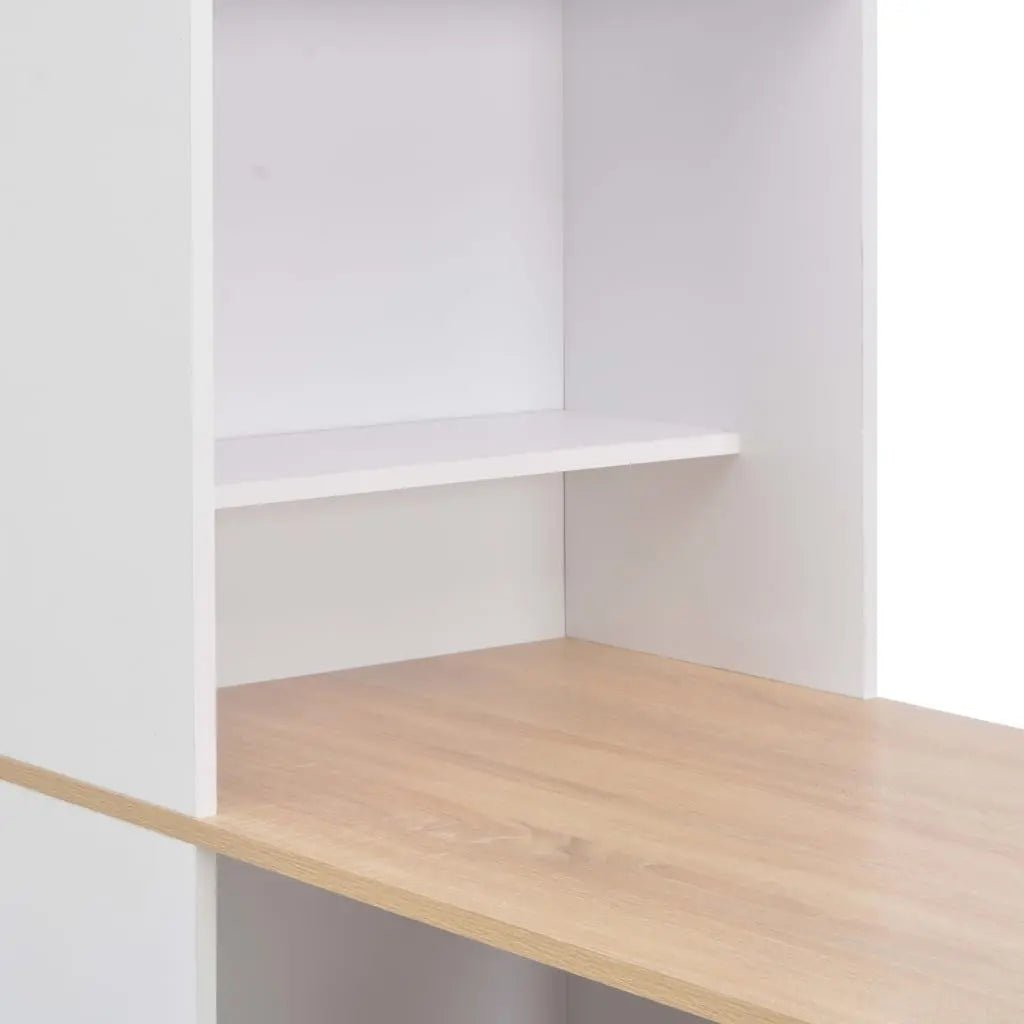 Table De Bar Avec Armoire Blanc 115X59X200 Cm - www.minichezmoi.com