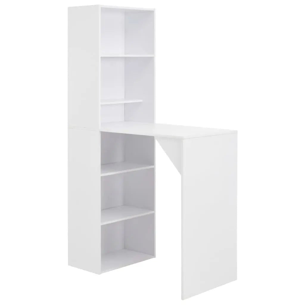 Table De Bar Avec Armoire Blanc 115X59X200 Cm - www.minichezmoi.com