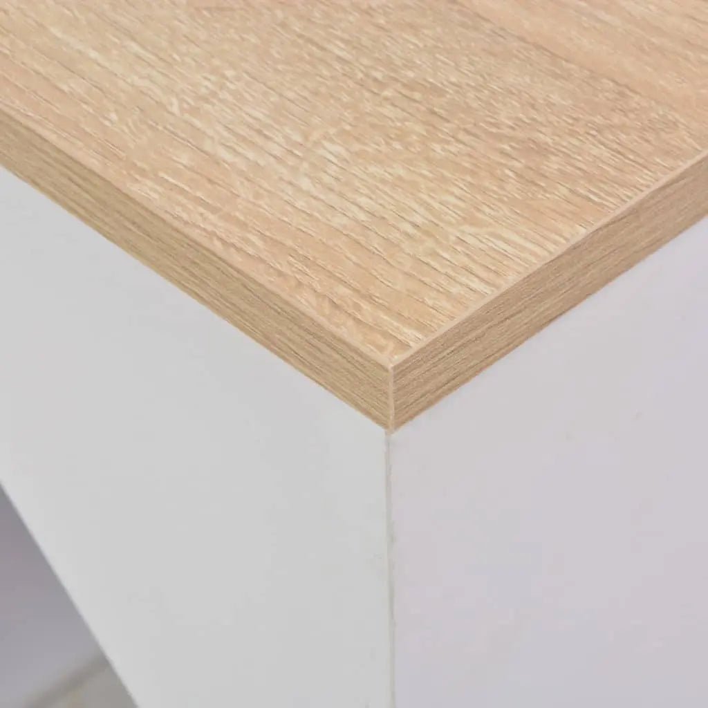 Table De Bar Avec Armoire Blanc 115X59X200 Cm - www.minichezmoi.com