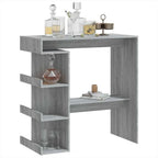 Table De Bar Et Étagère De Rangement 100X50X101,5Cm - www.minichezmoi.com