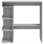 Table De Bar Et Étagère De Rangement 100X50X101,5Cm - www.minichezmoi.com