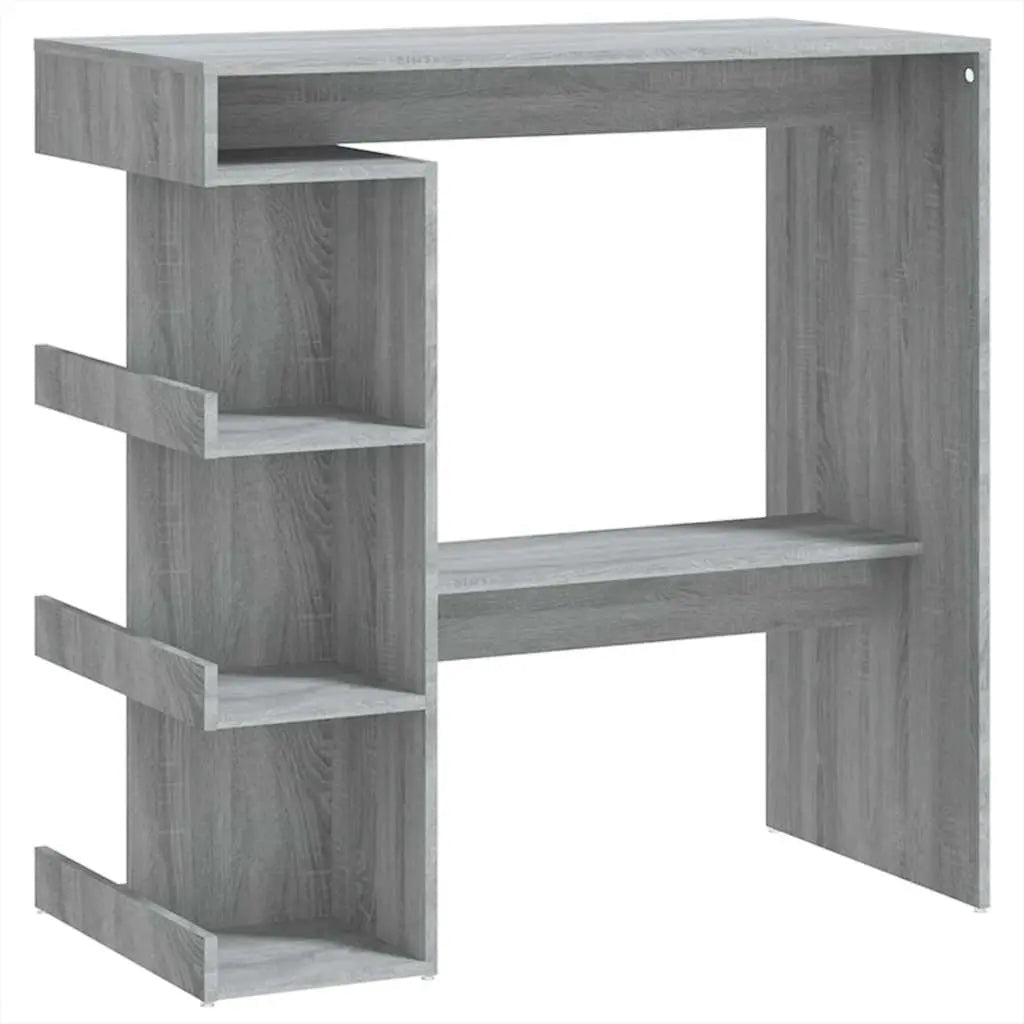 Table De Bar Et Étagère De Rangement 100X50X101,5Cm - www.minichezmoi.com