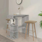 Table De Bar Et Étagère De Rangement 100X50X101,5Cm - www.minichezmoi.com