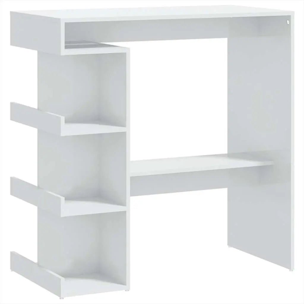 Table De Bar Étagère De Rangement 100X50X101,5Cm - www.minichezmoi.com
