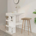 Table De Bar Étagère De Rangement 100X50X101,5Cm - www.minichezmoi.com