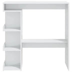 Table De Bar Étagère De Rangement 100X50X101,5Cm - www.minichezmoi.com