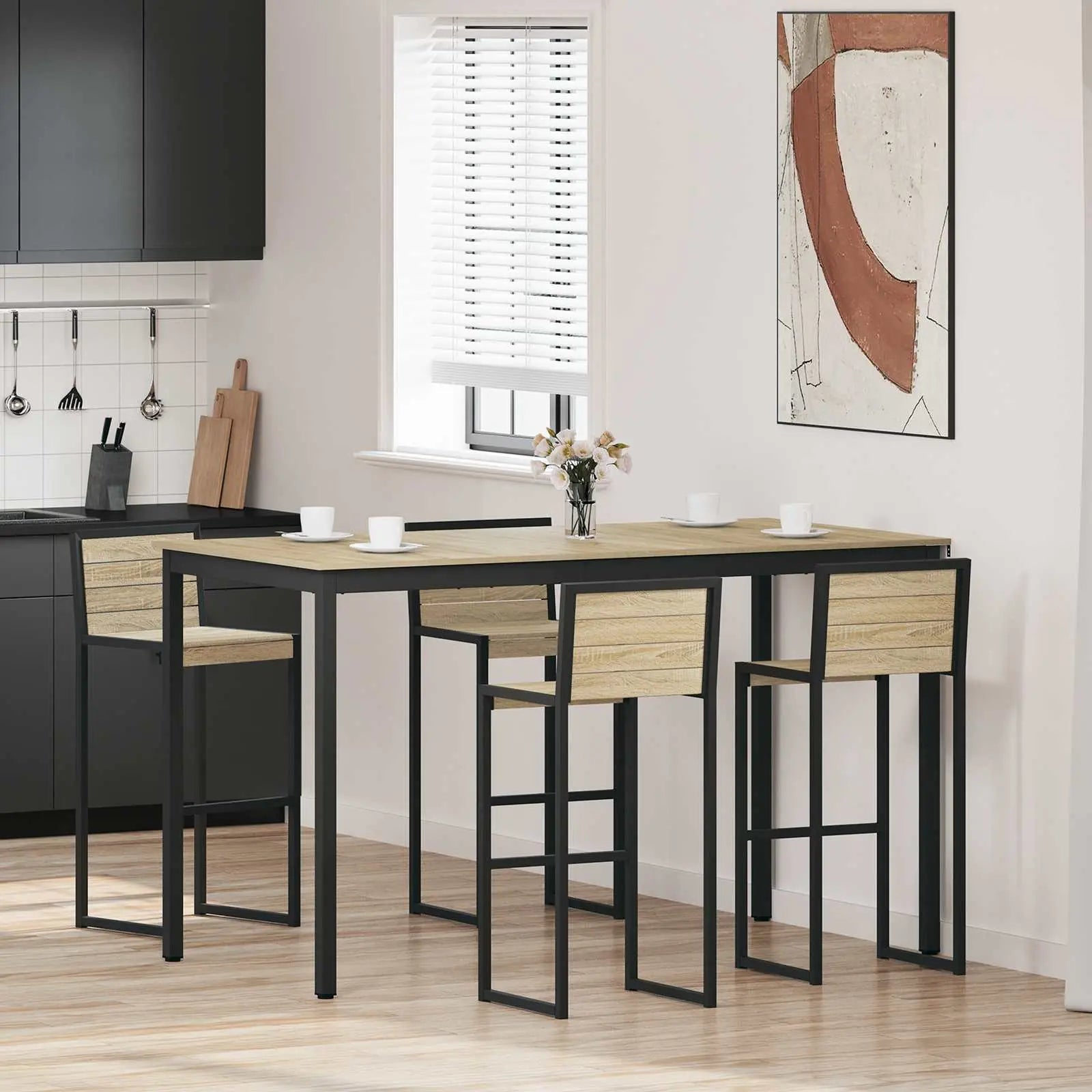 Table De Salle À Manger / Table De Repas Bois D'ingénierie - www.minichezmoi.com