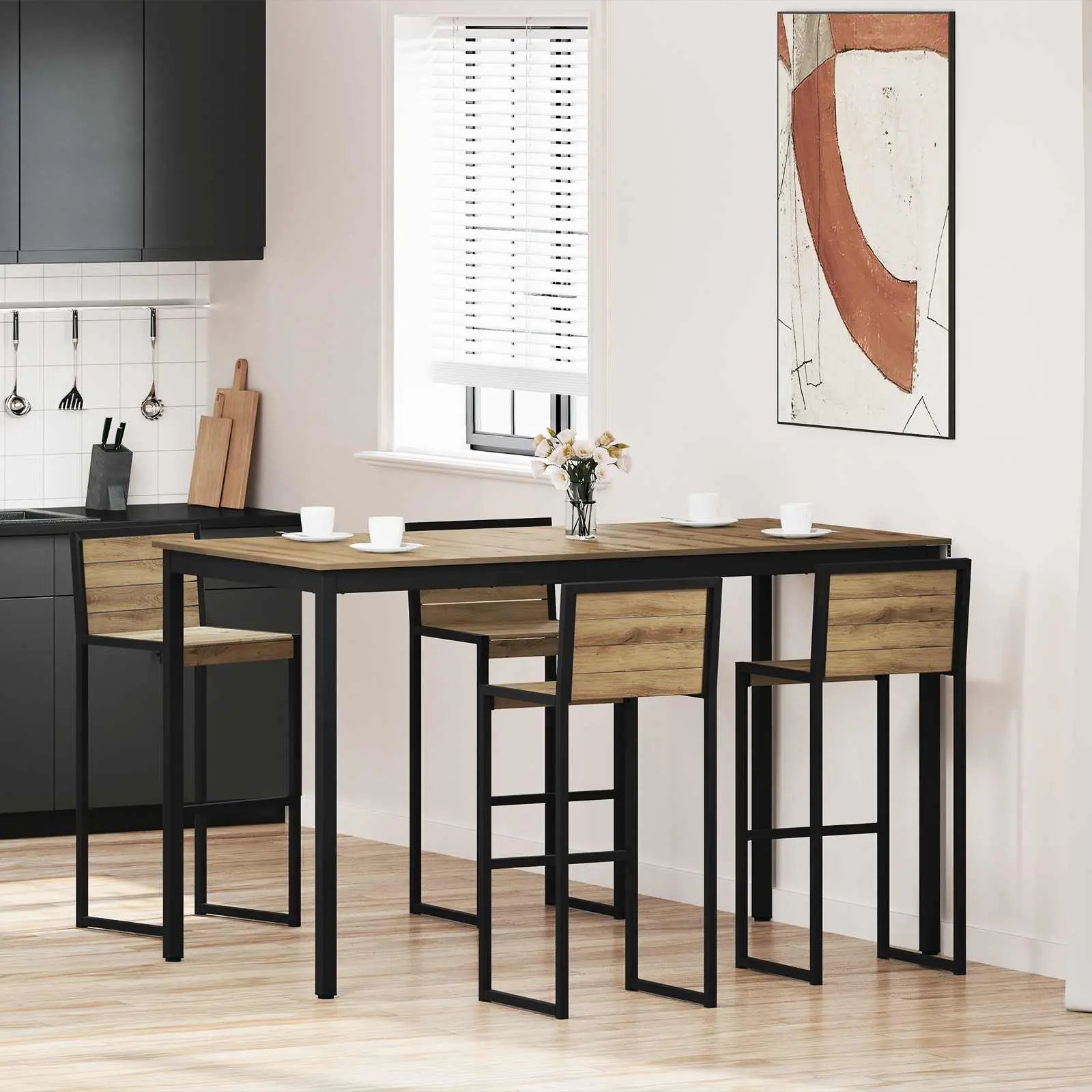 Table De Salle À Manger / Table De Repas Bois D'ingénierie - www.minichezmoi.com