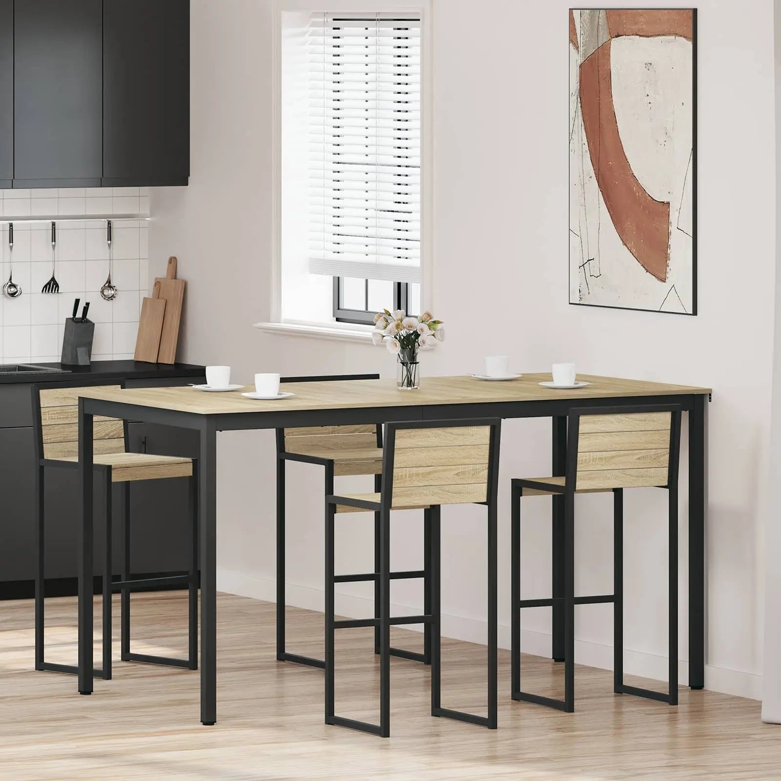 Table De Salle À Manger / Table De Repas Bois D'ingénierie - www.minichezmoi.com