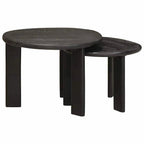 Tables Basses Gigognes 2 Pcs Blanc Bois De Mangue Massif - www.minichezmoi.com