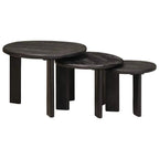 Tables Basses Gigognes 2 Pcs Blanc Bois De Mangue Massif - www.minichezmoi.com