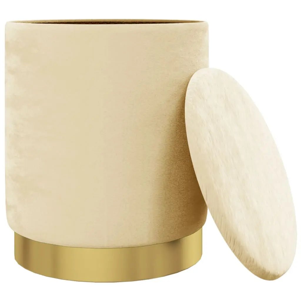 Tabouret De Rangement Rond 31 X 37 Cm - www.minichezmoi.com