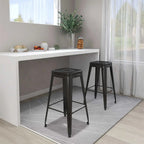 Tabourets De Bar Empilables Lot De 2 Métal - www.minichezmoi.com