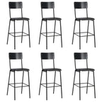 Tabourets De Bar Lot De 2 Contreplaqué Solide Et Acier - www.minichezmoi.com