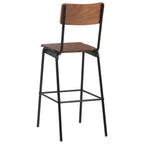 Tabourets De Bar Lot De 2 Contreplaqué Solide Et Acier - www.minichezmoi.com
