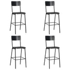 Tabourets De Bar Lot De 2 Contreplaqué Solide Et Acier - www.minichezmoi.com
