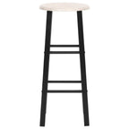 Tabourets De Bar Lot De 2 Noir Mdf - www.minichezmoi.com