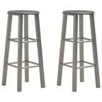 Tabourets De Bar Lot De 2 Noir Mdf - www.minichezmoi.com