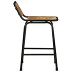 Tabourets De Bar Lot De 2 Pcs Bois Massif Manguier Brut - www.minichezmoi.com