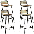 Tabourets De Bar Lot De 2 Pcs Bois Massif Manguier Brut - www.minichezmoi.com