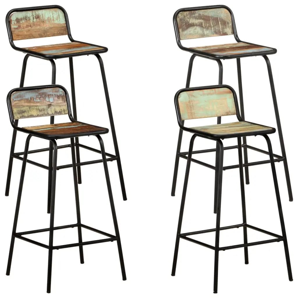 Tabourets De Bar Lot De 2 Pcs Bois Massif Manguier Brut - www.minichezmoi.com