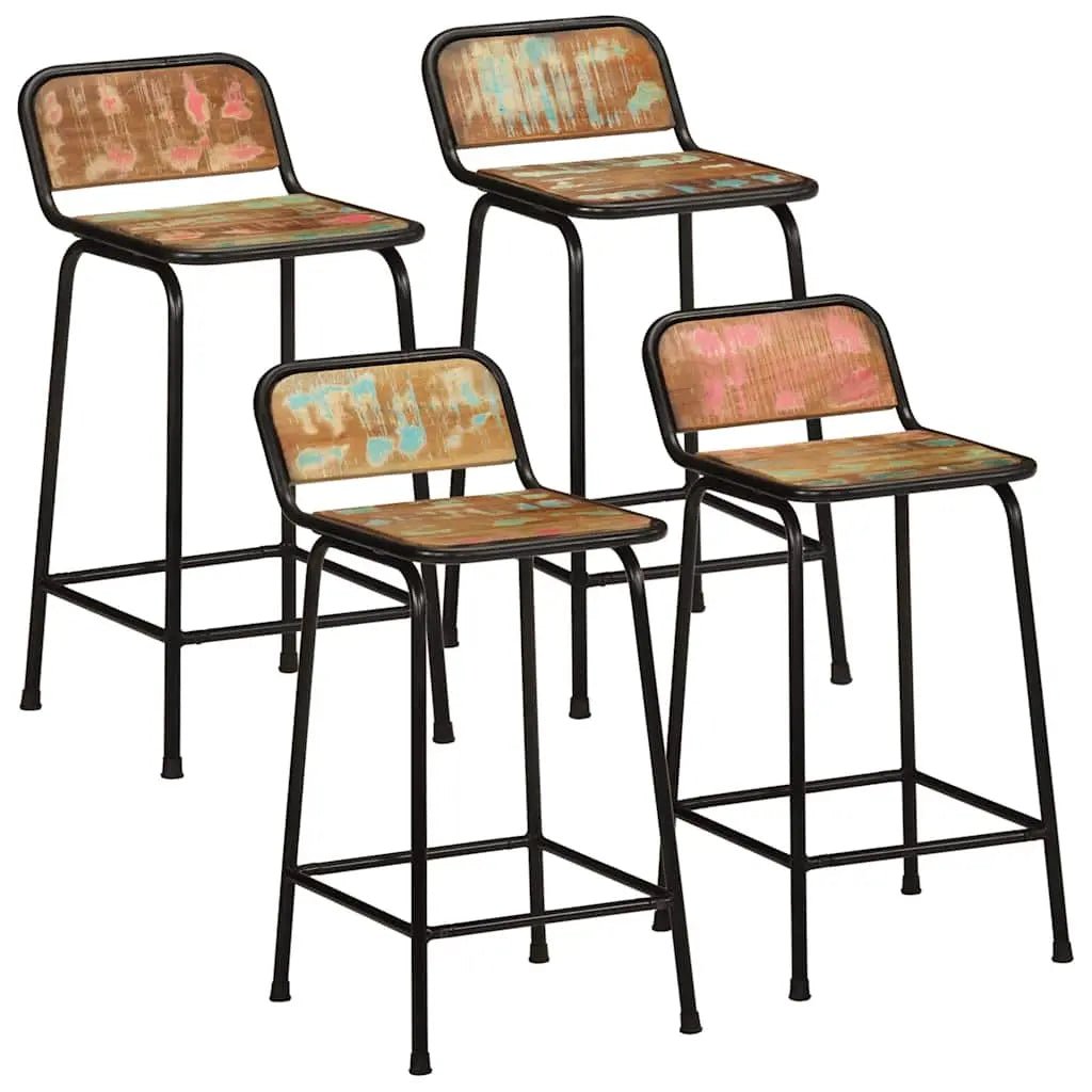 Tabourets De Bar Lot De 2 Pcs Bois Massif Manguier Brut - www.minichezmoi.com