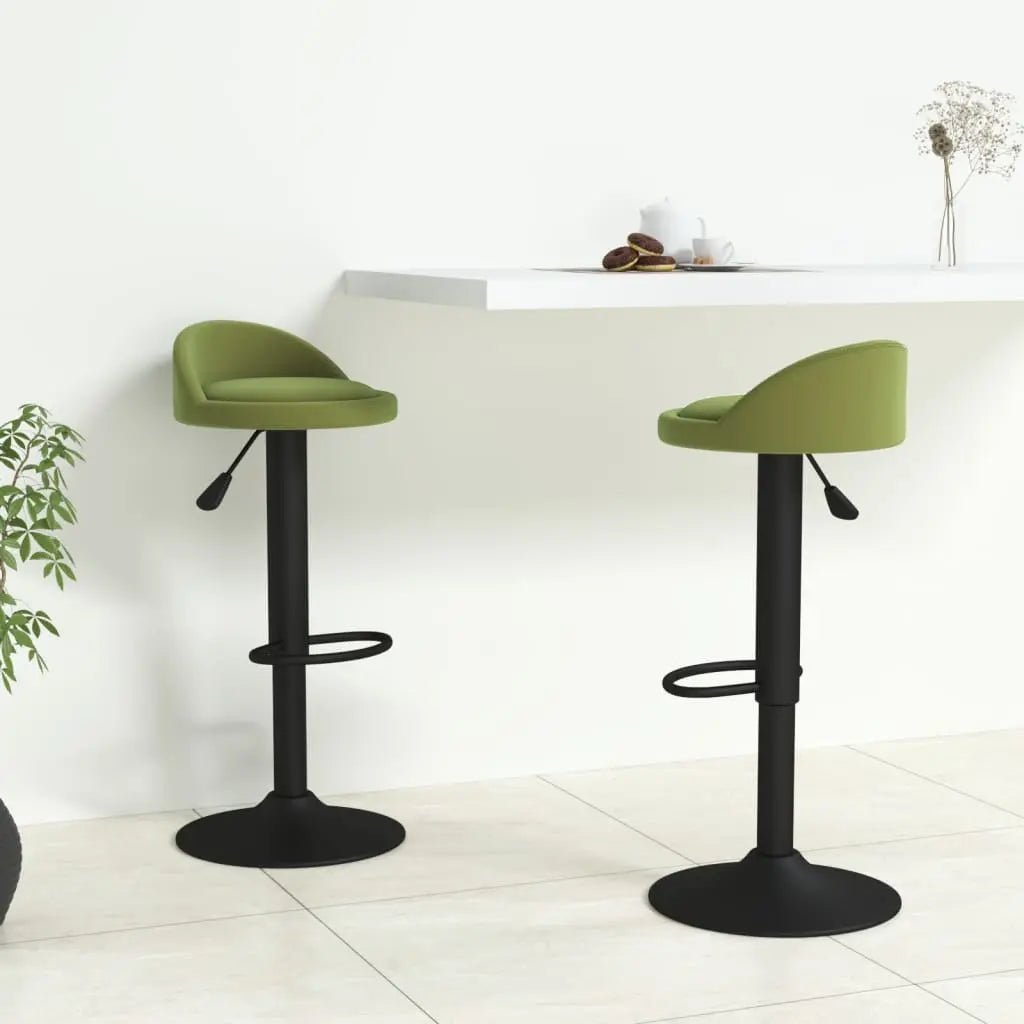 Tabourets De Bar Lot De 2 Velours - www.minichezmoi.com