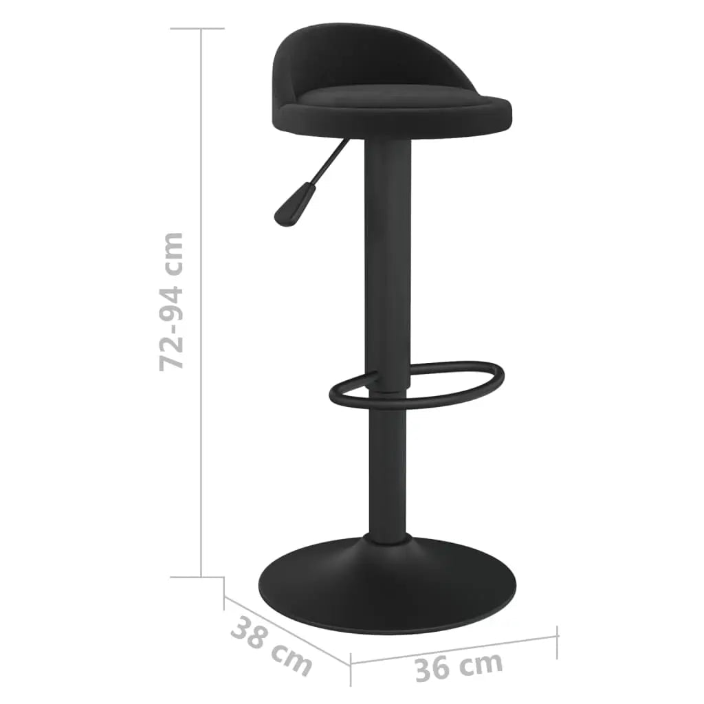 Tabourets De Bar Lot De 2 Velours - www.minichezmoi.com