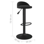 Tabourets De Bar Lot De 2 Velours - www.minichezmoi.com