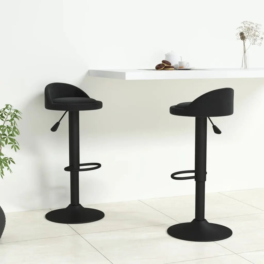 Tabourets De Bar Lot De 2 Velours - www.minichezmoi.com