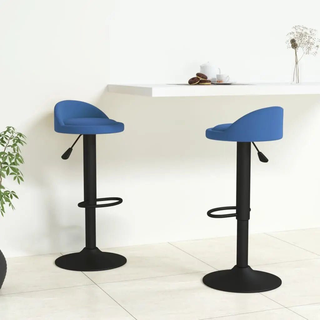 Tabourets De Bar Lot De 2 Velours - www.minichezmoi.com